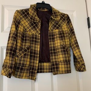 Mustard and Brown Boutique brand jacket